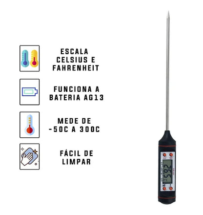 Termômetro Culinário Digital Espeto